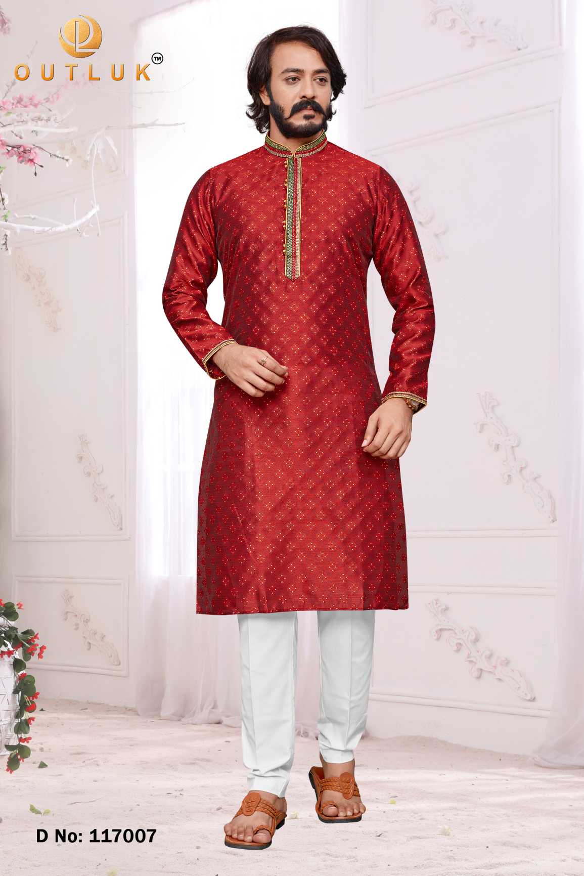 Indowestren Semi Cotton Kurta Pyjama