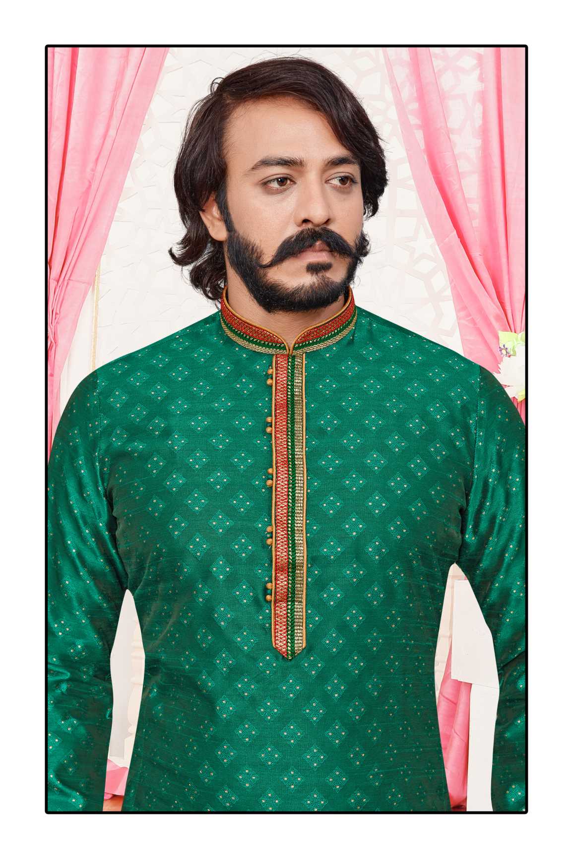 Indowestren Semi Cotton Kurta Pyjama