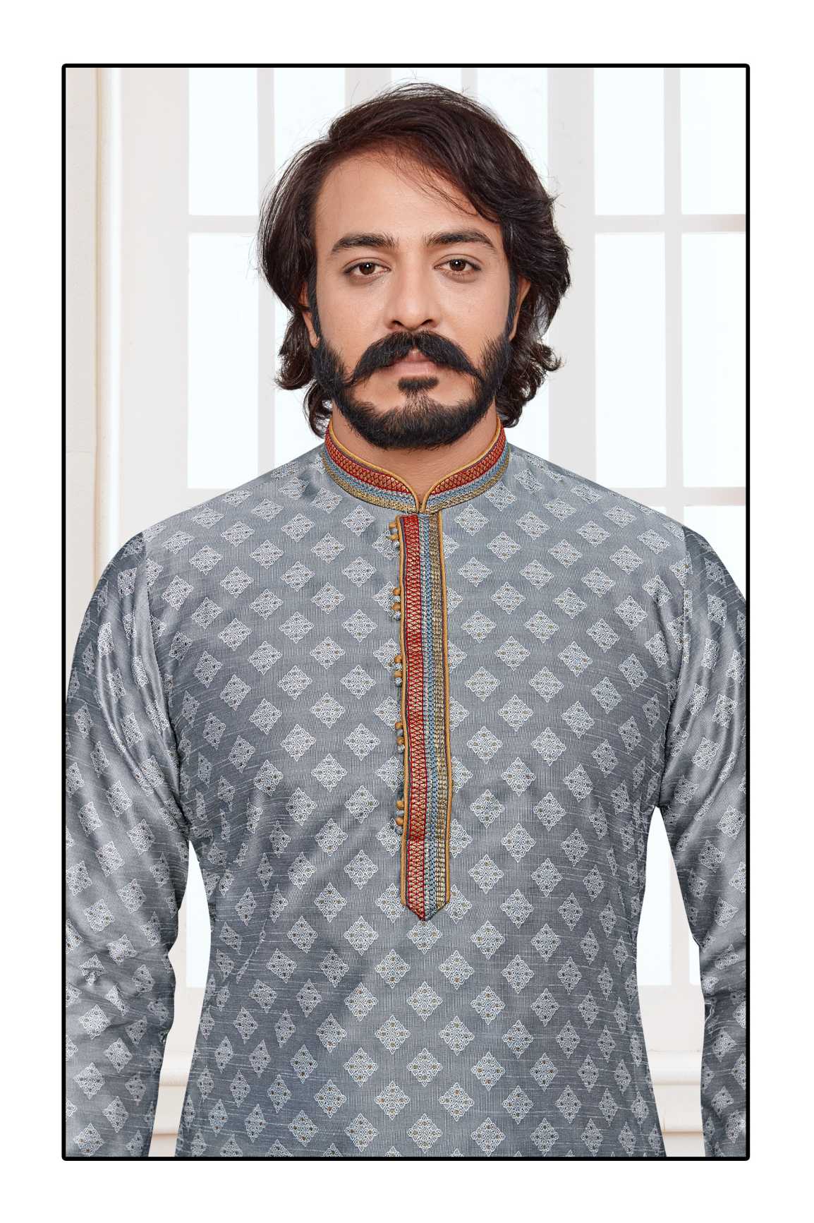 Indowestren Semi Cotton Kurta Pyjama