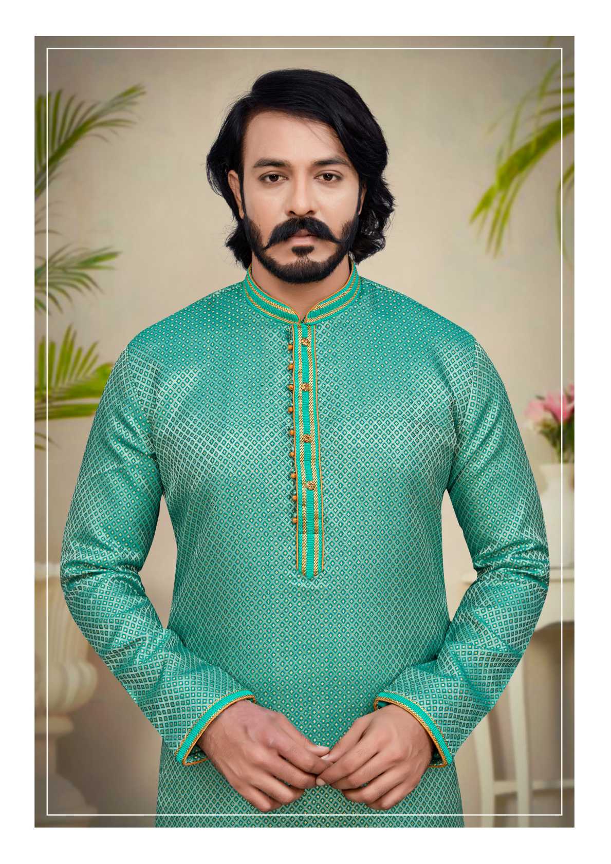 Indowestren Semi Cotton Kurta Pyjama