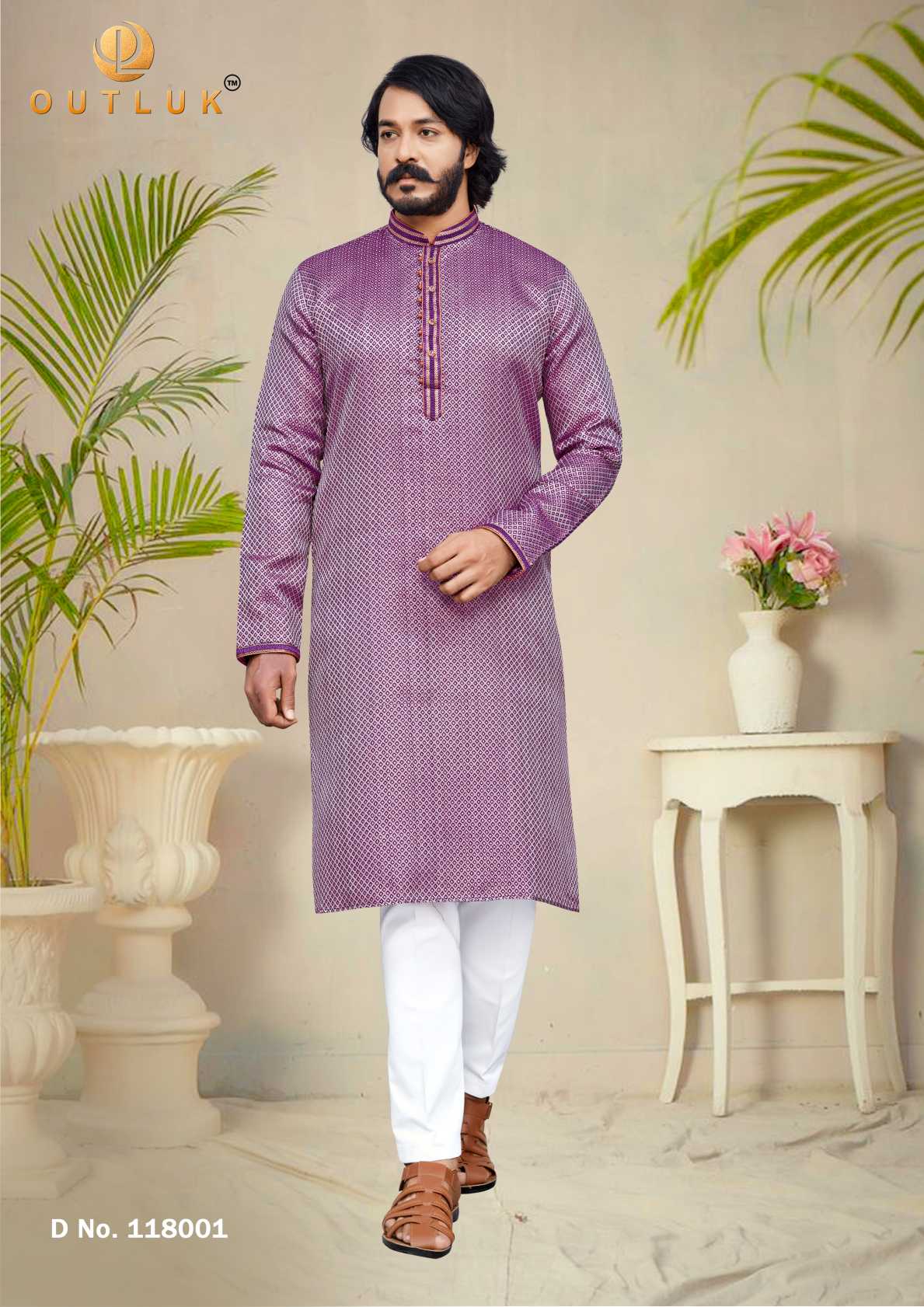 Indowestren Semi Cotton Kurta Pyjama