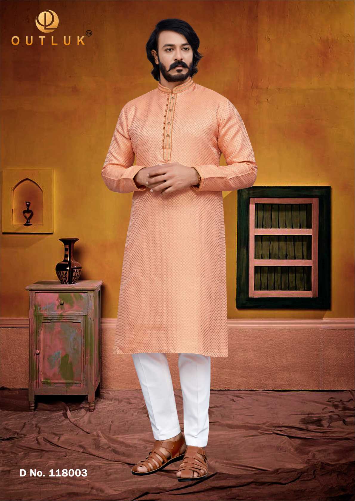 Indowestren Semi Cotton Kurta Pyjama