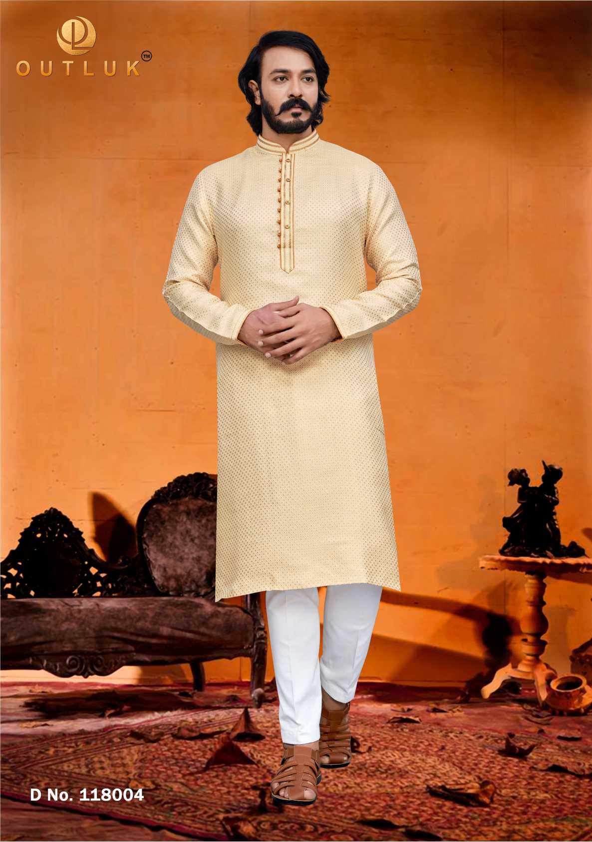 Indowestren Semi Cotton Kurta Pyjama