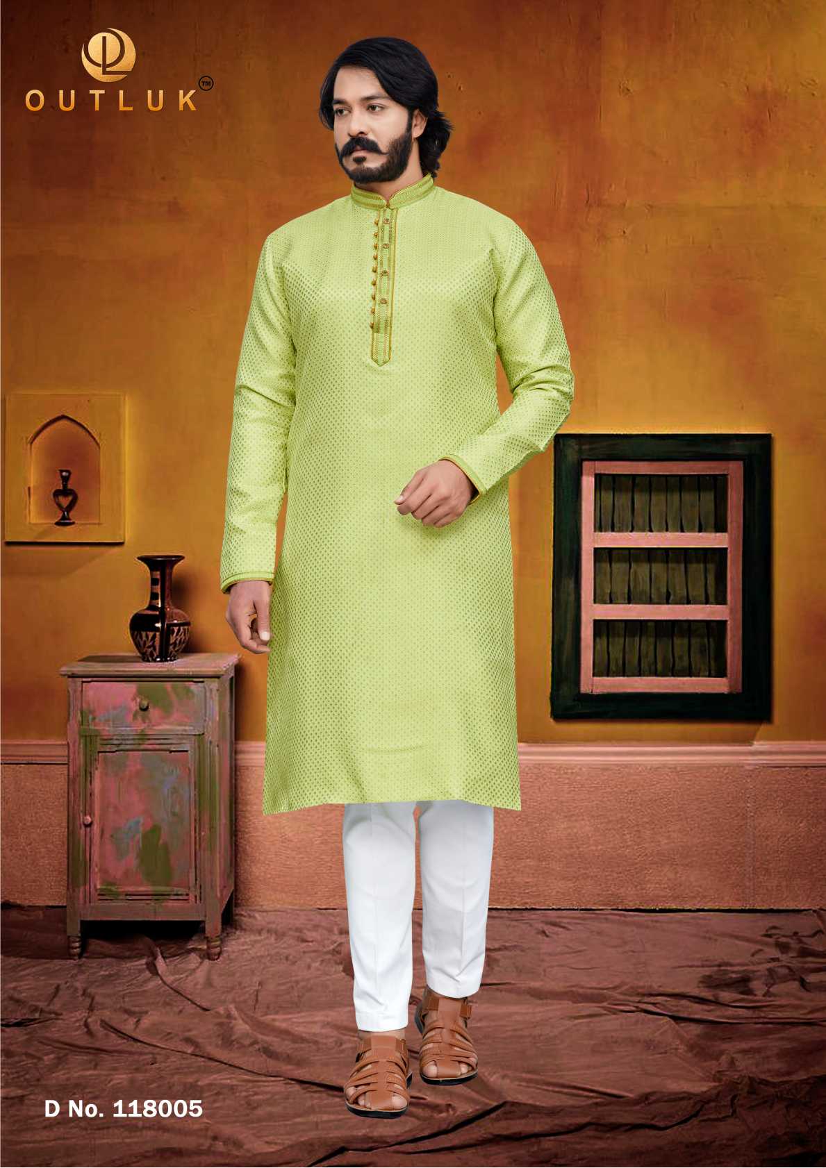 Indowestren Semi Cotton Kurta Pyjama