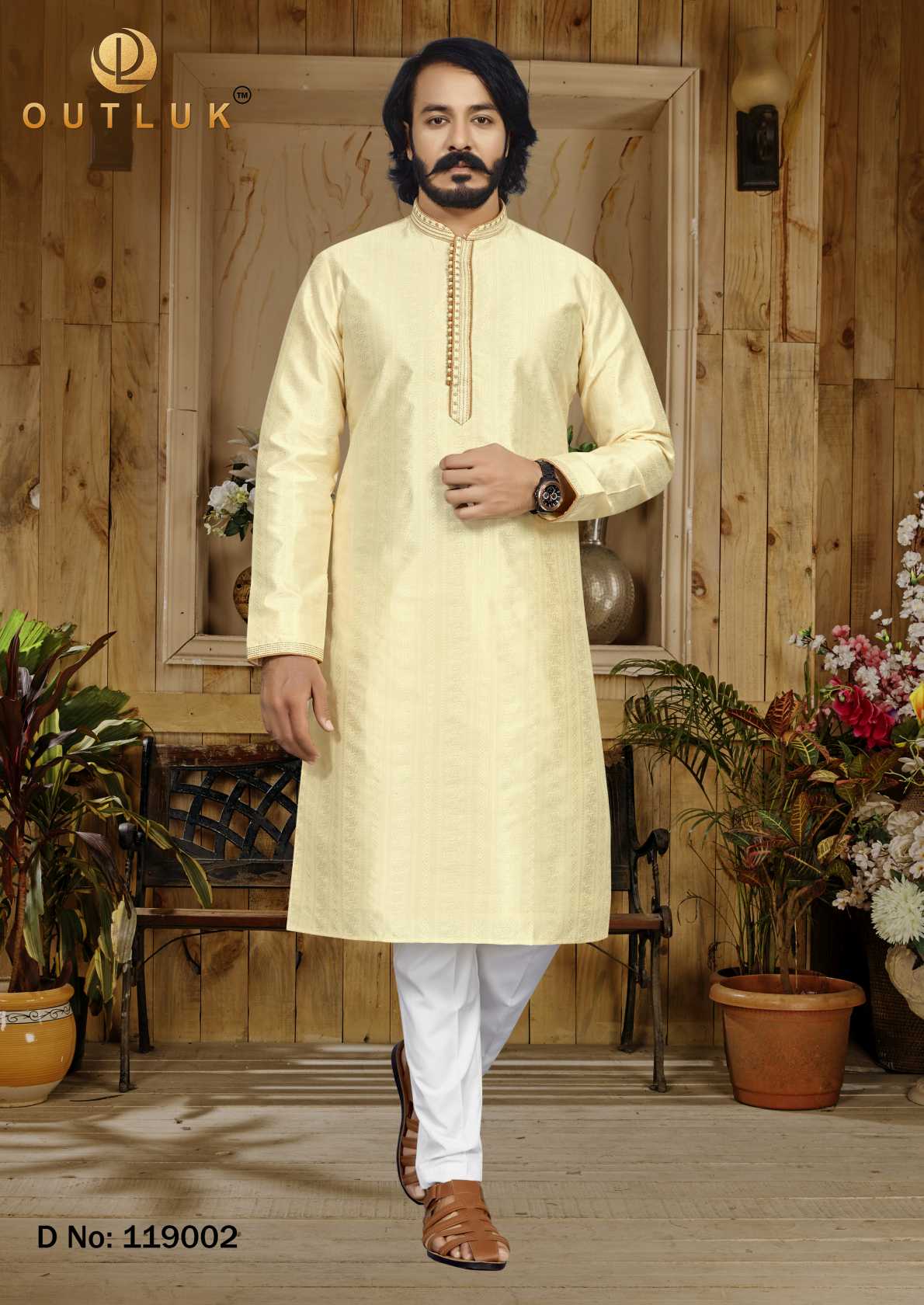 Indowestren Semi Cotton Kurta Pyjama