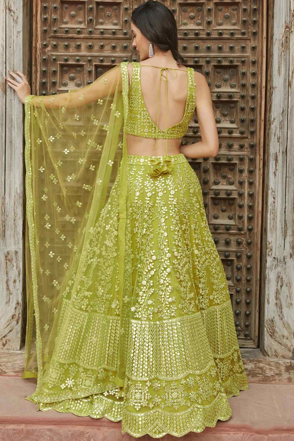 15812 ORGANZA NET SEQUENCE EMBROIDERY BUY ONLINE LATEST EXCLUSIVE GLAMOROUS  SIZZLING HOT WEDDING BRIDAL RECEPTION SPECIAL PARTY WEAR READYMADE LEHENGA  CHOLI BOLLYWOOD DRESSES ON REEWAZ INTERNATIONAL - Reewaz International |  Wholesaler &