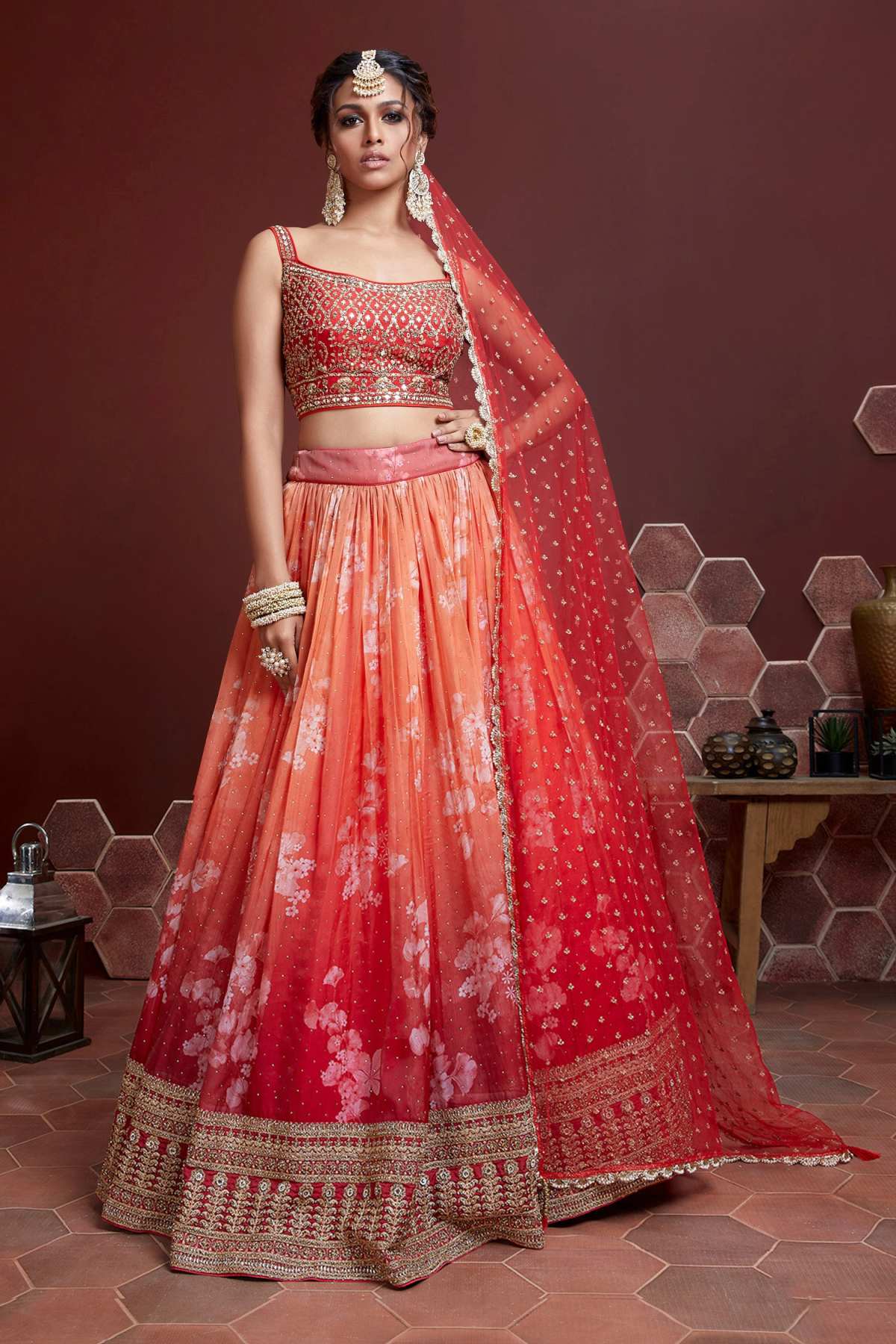 SUDARSHAN SILK'S Wedding Catalog Designer SEMISTITCHED Lehenga Choli