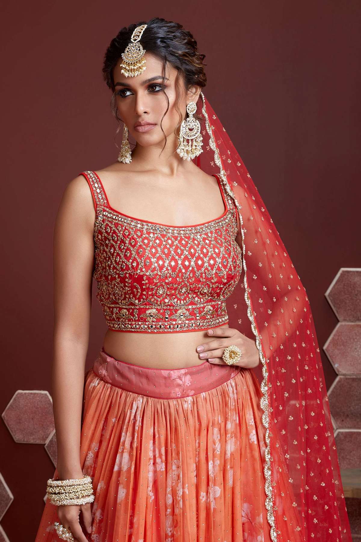 SUDARSHAN SILK'S Wedding Catalog Designer SEMISTITCHED Lehenga Choli