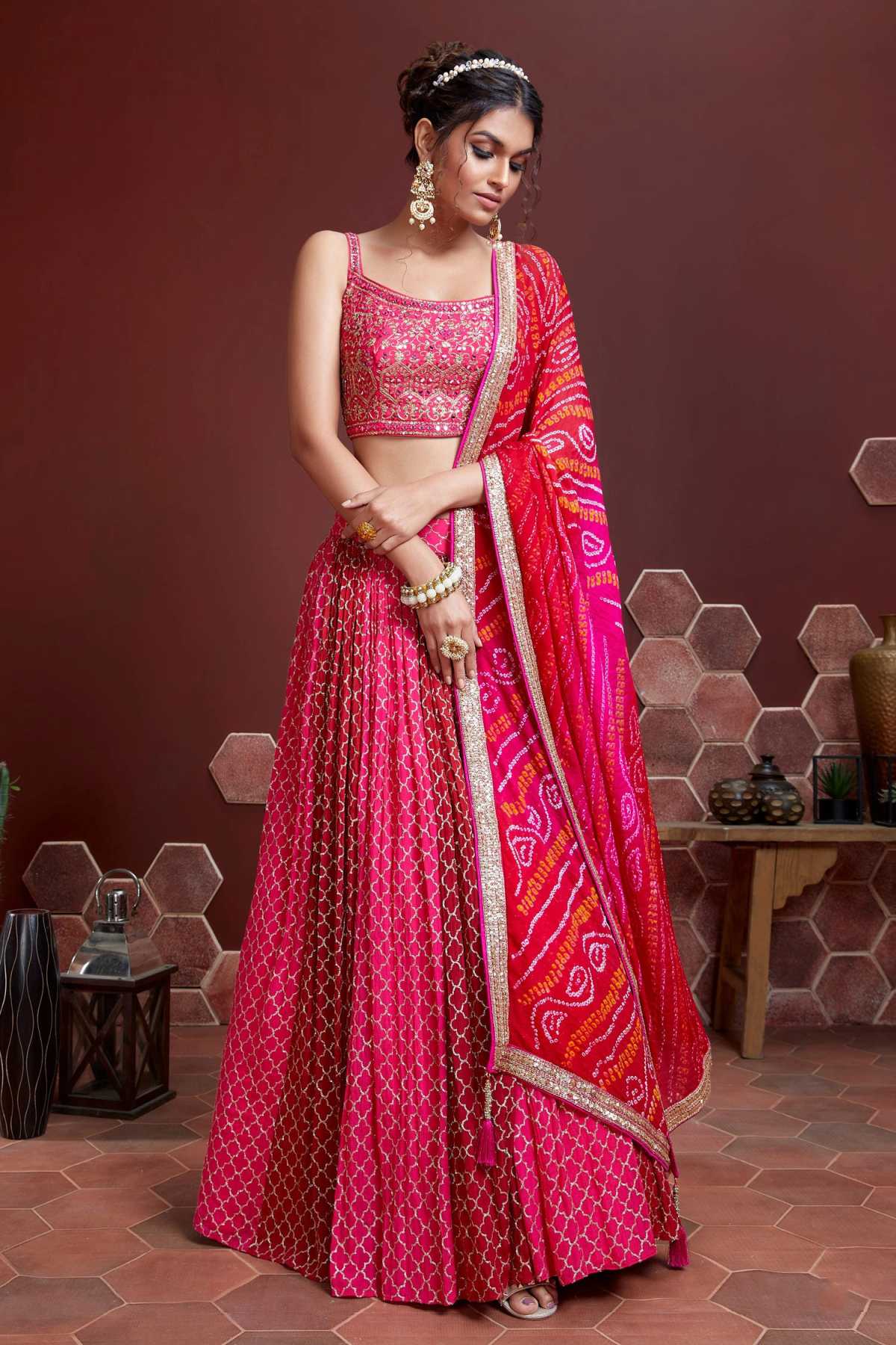 SUDARSHAN SILK'S Wedding Catalog Designer SEMISTITCHED Lehenga Choli