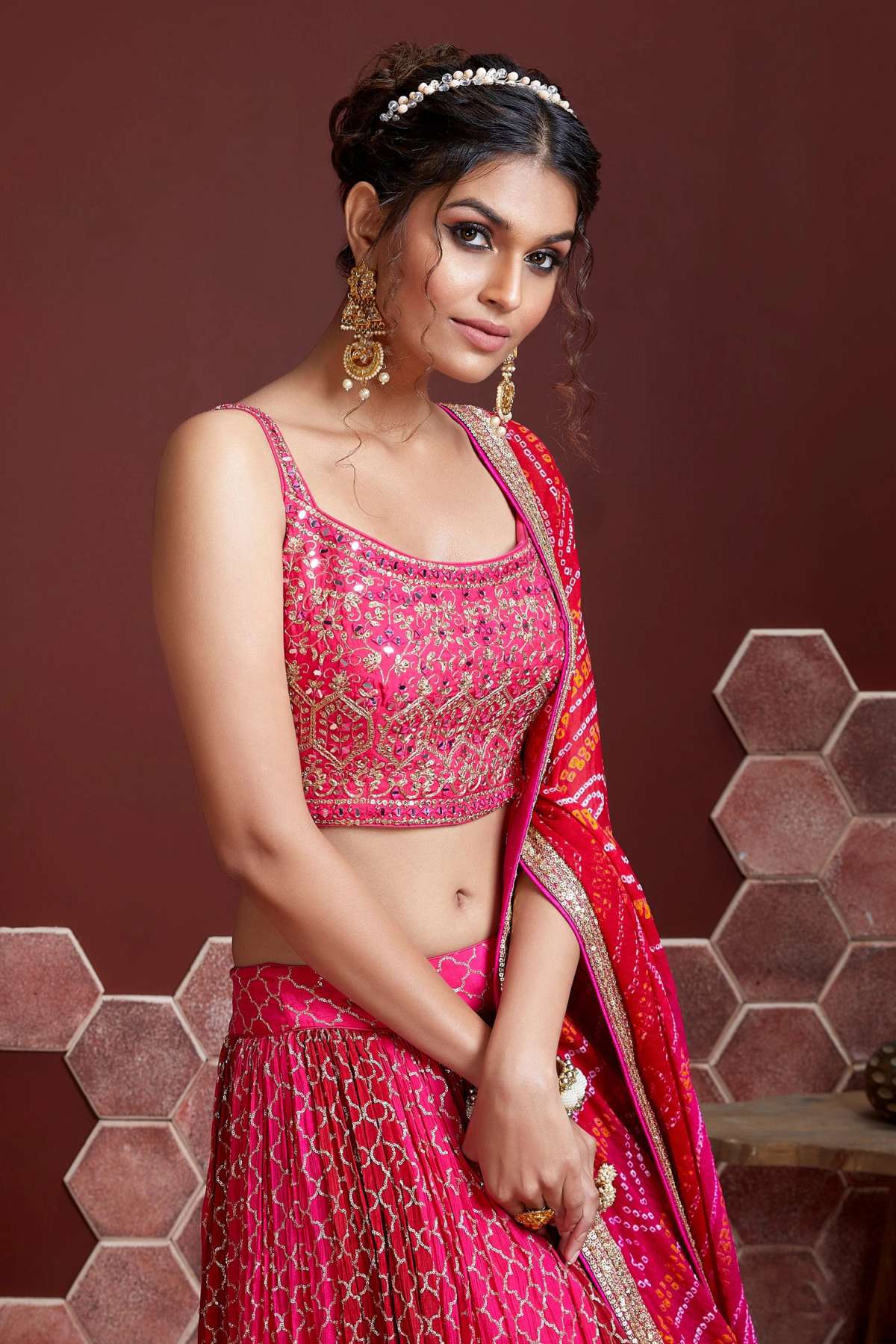 SUDARSHAN SILK'S Wedding Catalog Designer SEMISTITCHED Lehenga Choli