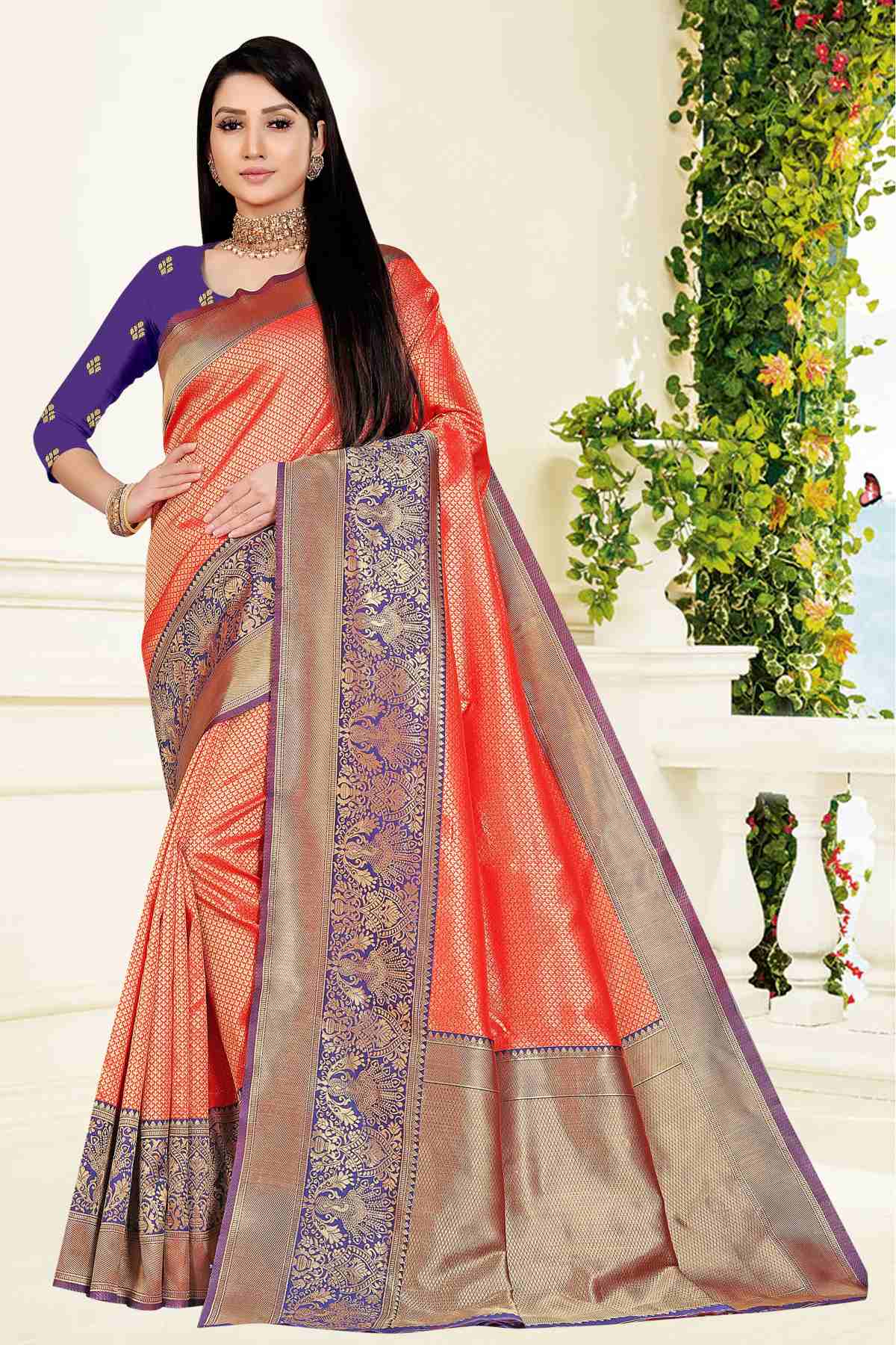 Sudarshan silks latest Fancy Silk Saree