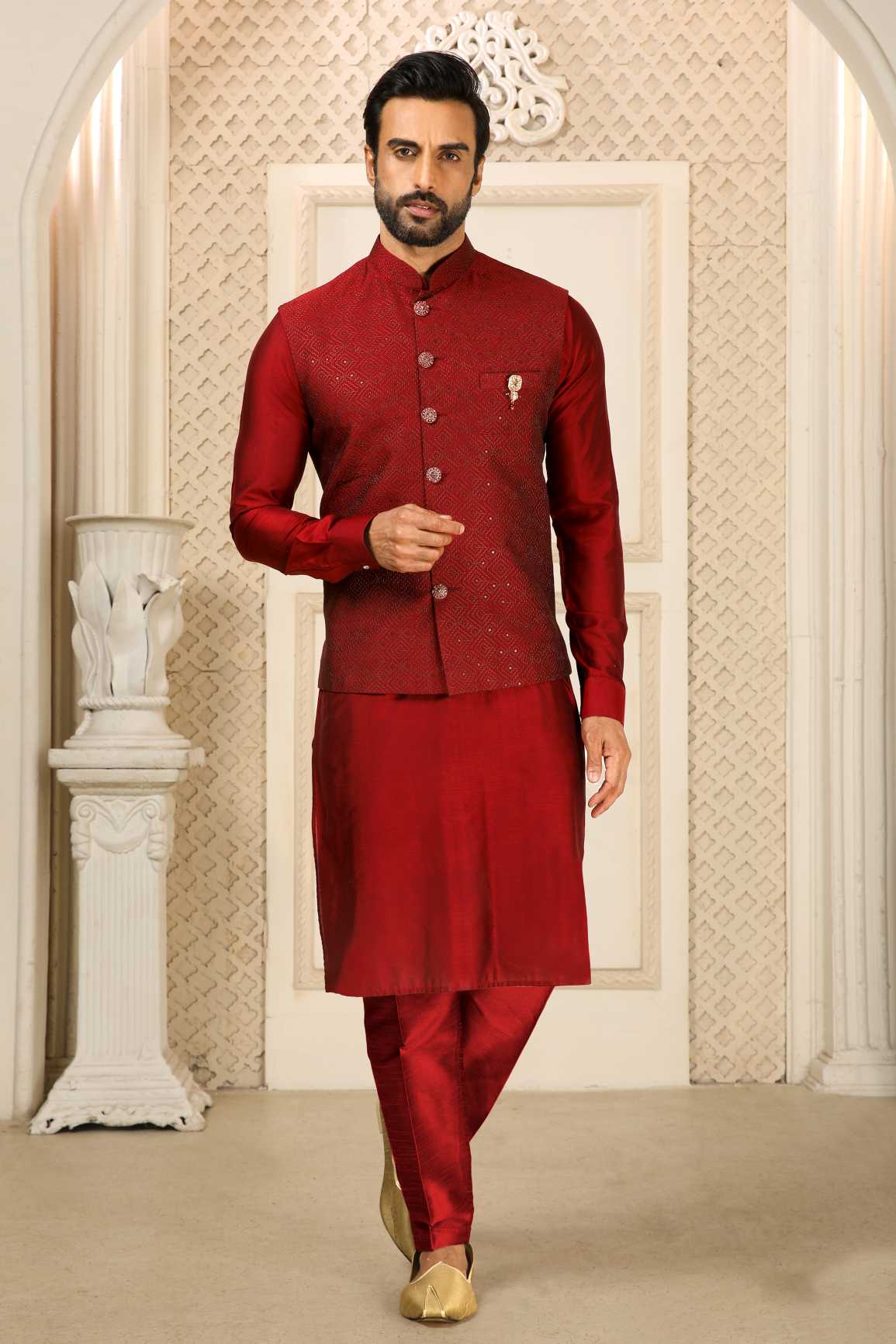 Sudarshan Family Store Readymade Kurta Payjama With Modi  Jacket