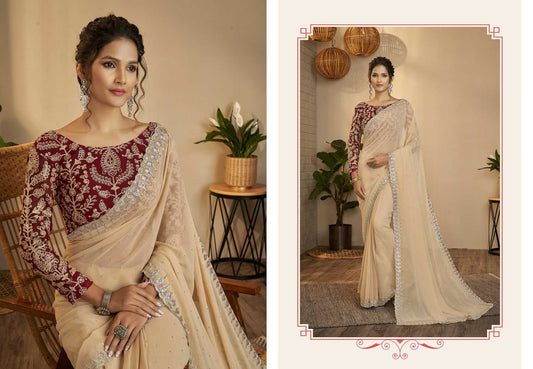 Latest Designer Georgette Silk Saree