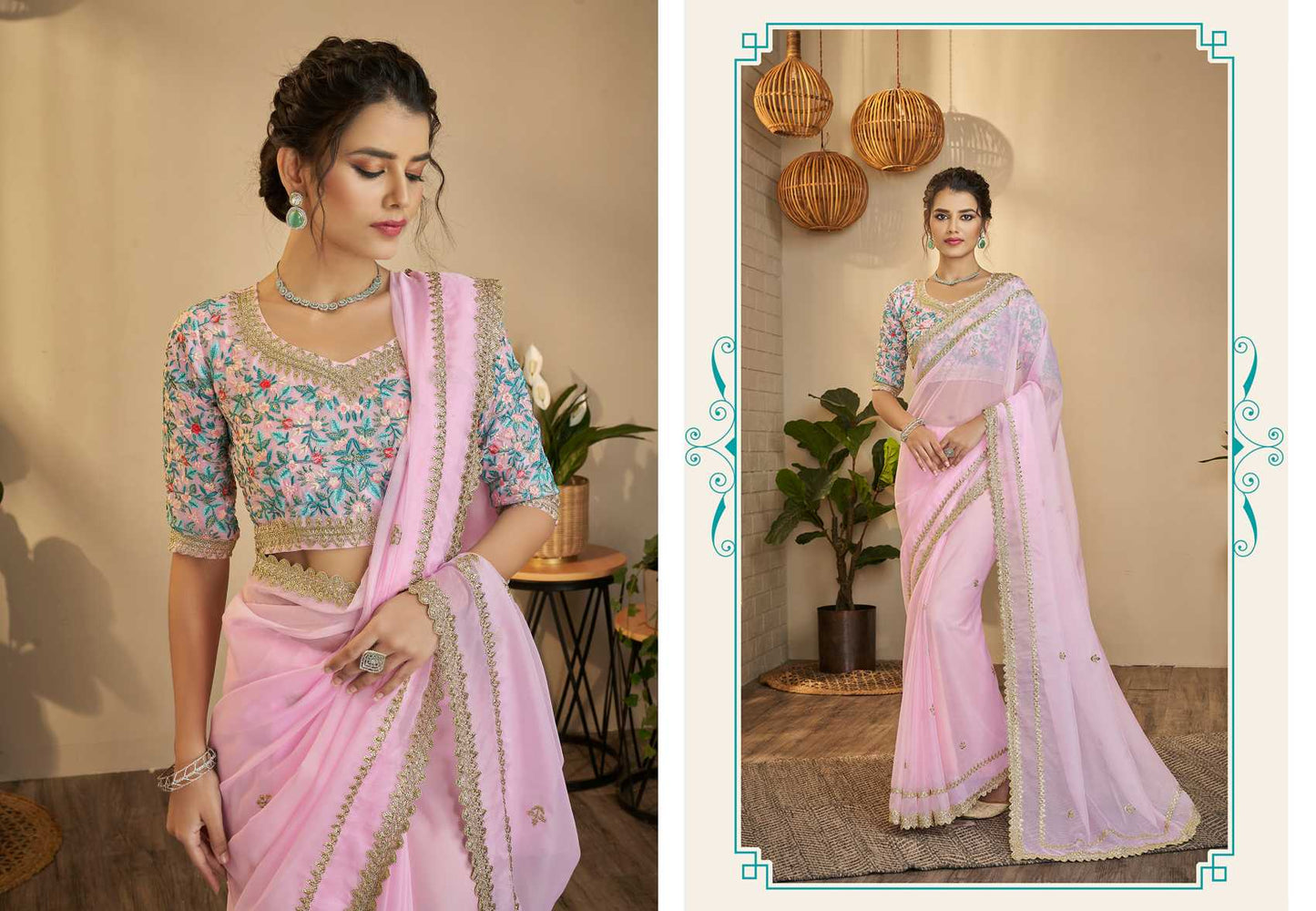 Latest Designer Georgette Silk Saree