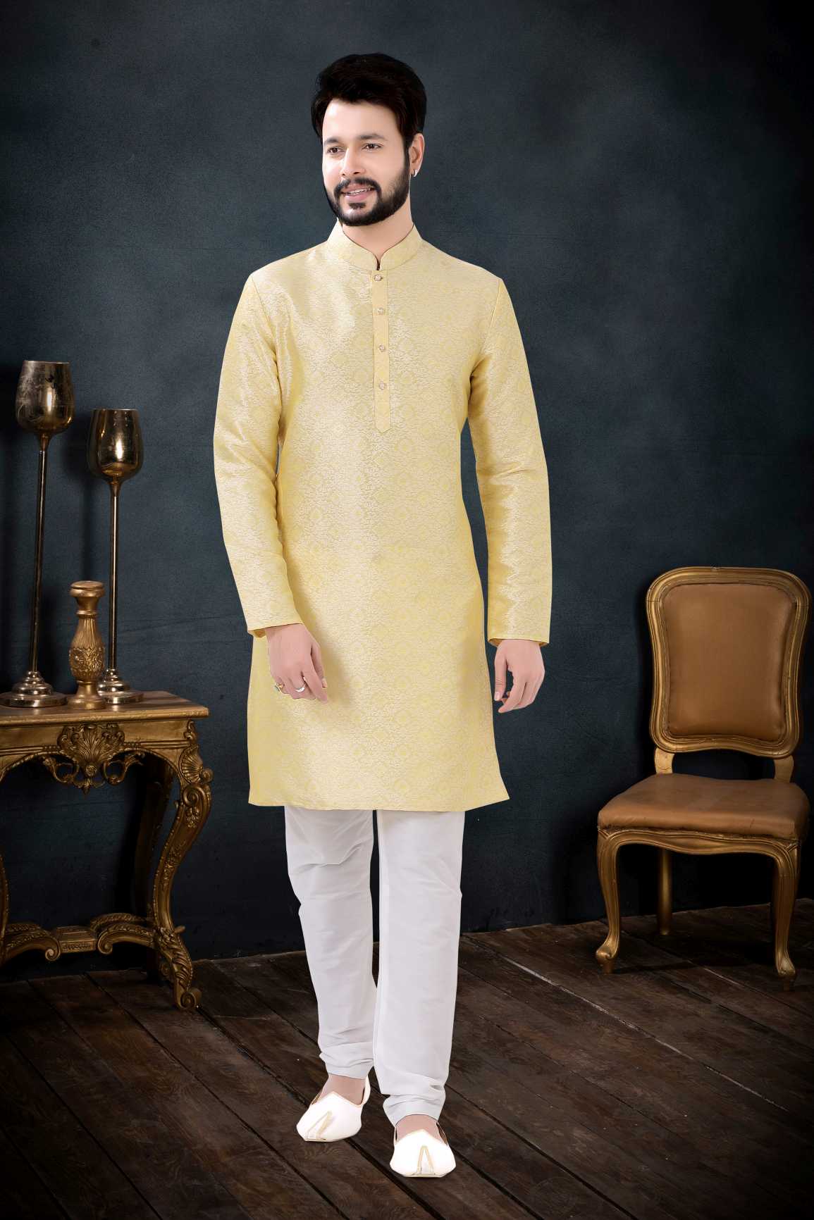 New Latest Indowestren Kurta - Cream