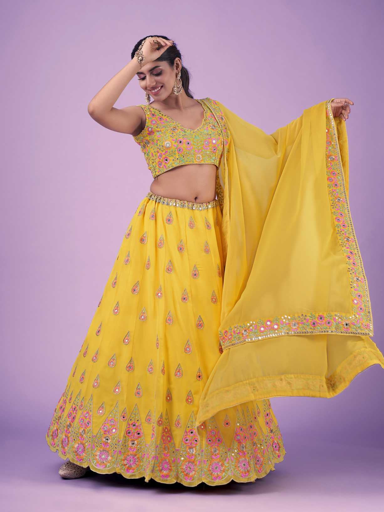 New Wedding and Festival Semi Stitiched Lehenga Choli