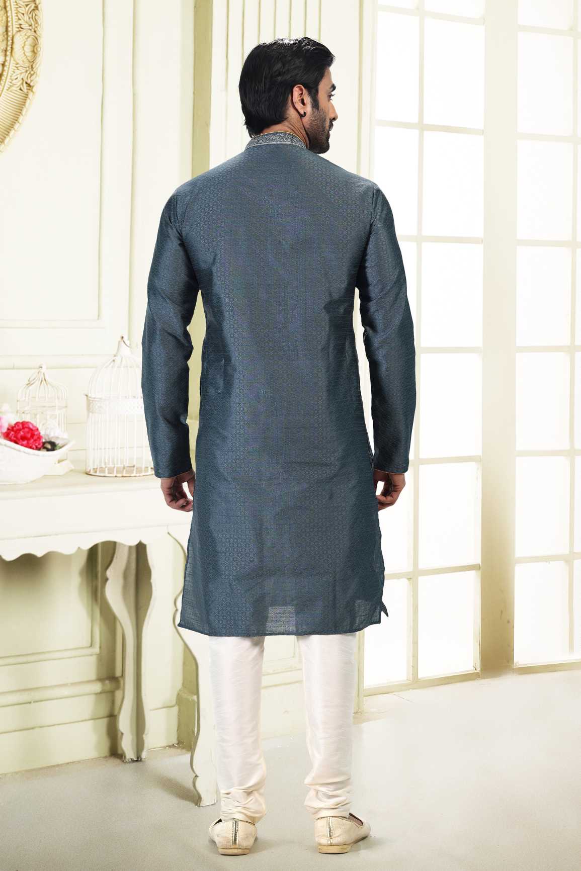 Latest Trendy Banarasi Silk Kurta Pyjama