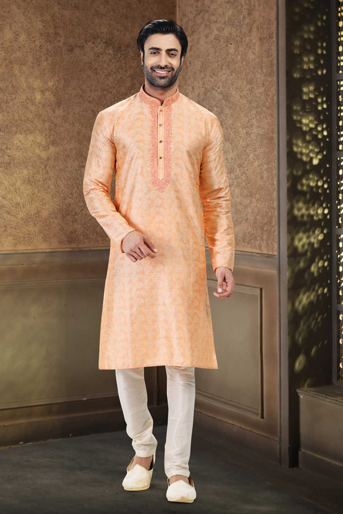 Latest Trendy Banarasi Silk Kurta Pyjama