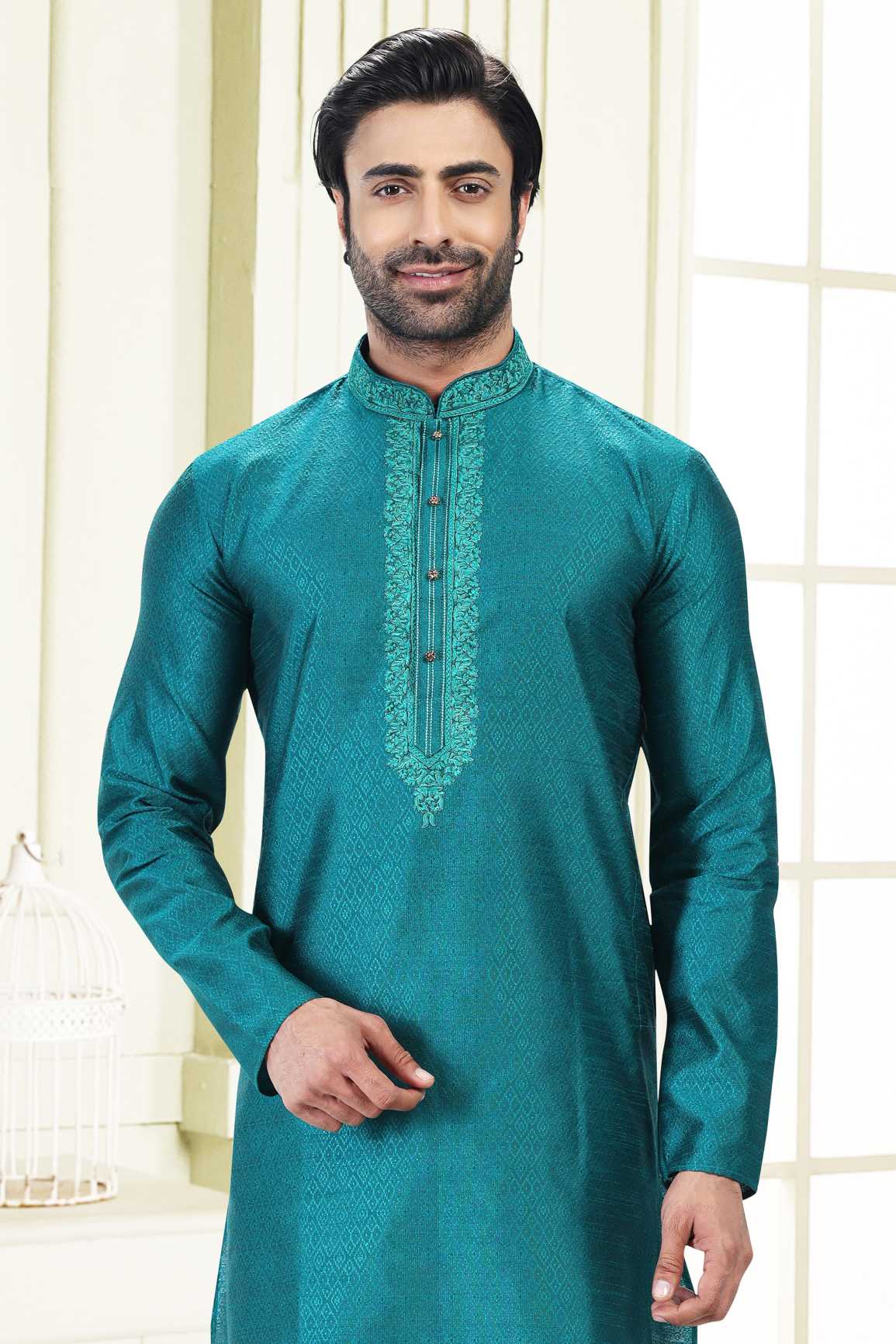 Latest Trendy Banarasi Silk Kurta Pyjama