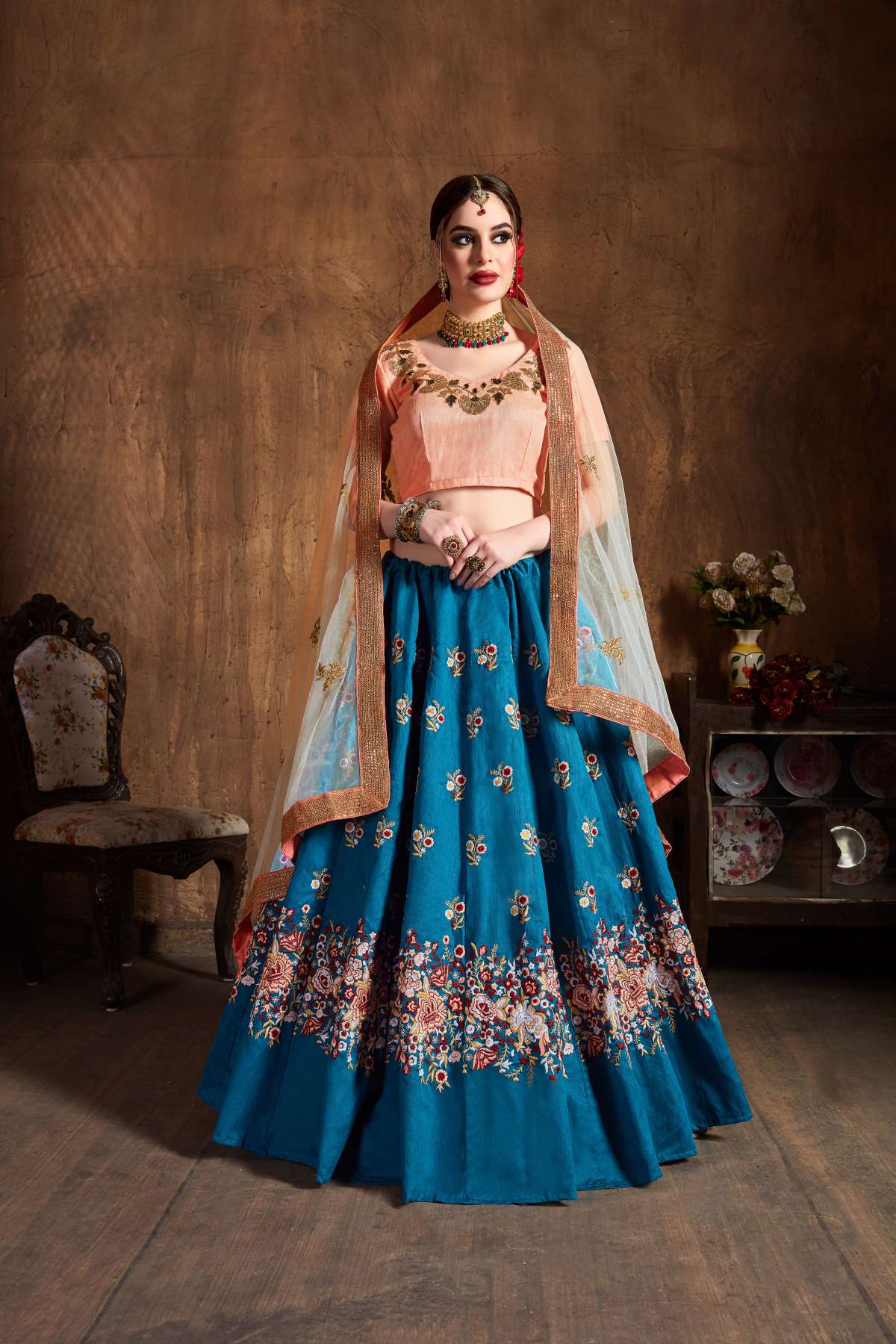 SUDARSHAN SILK'S PARTY WEAR LEHENGA CHOLI CG-1089