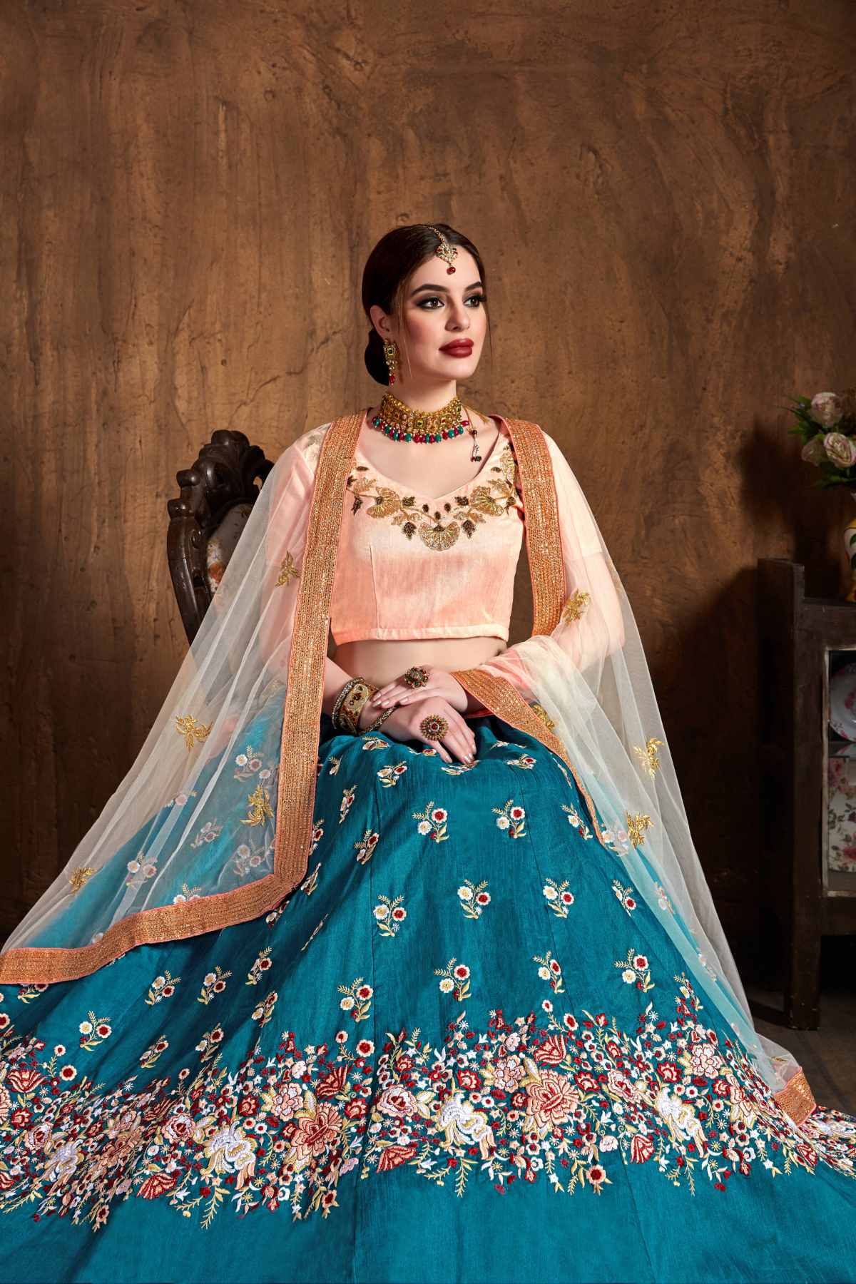 SUDARSHAN SILK'S PARTY WEAR LEHENGA CHOLI CG-1089