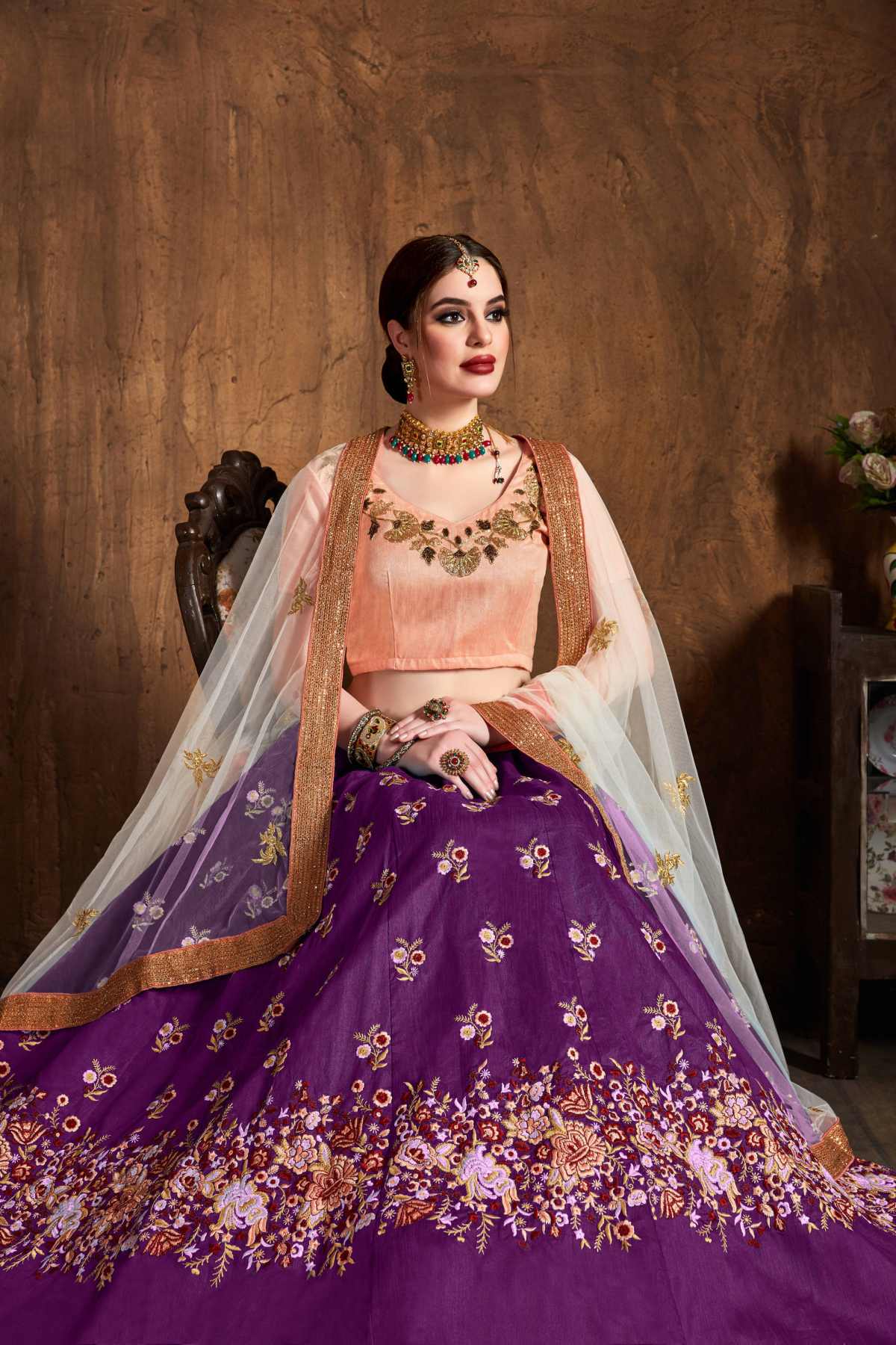 SUDARSHAN SILK'S PARTY WEAR LEHENGA CHOLI CG-1089