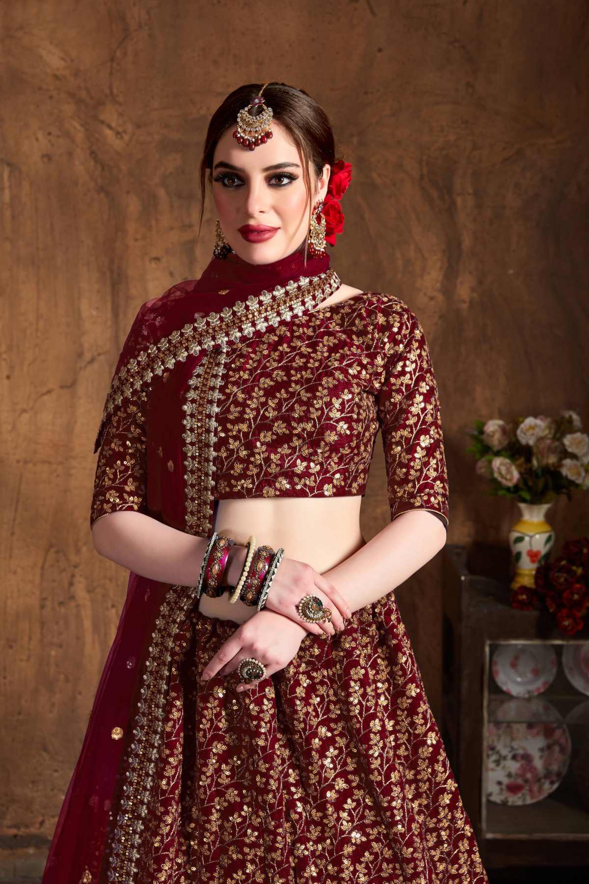 SUDARSHAN SILK'S PARTY WEAR LEHENGA CHOLI CG-1089