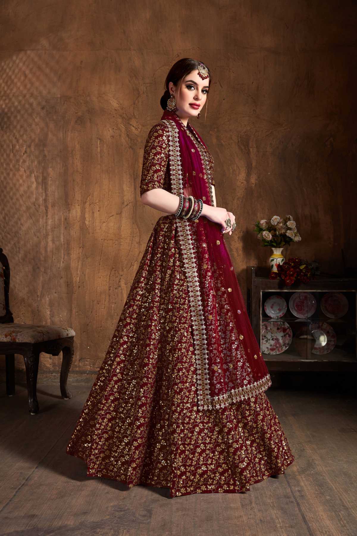 SUDARSHAN SILK'S PARTY WEAR LEHENGA CHOLI CG-1089