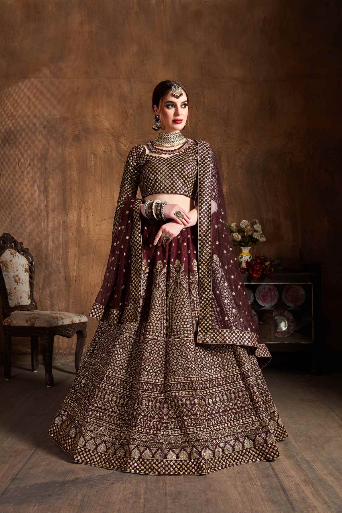 SUDARSHAN SILK'S PARTY WEAR LEHENGA CHOLI CG-1089