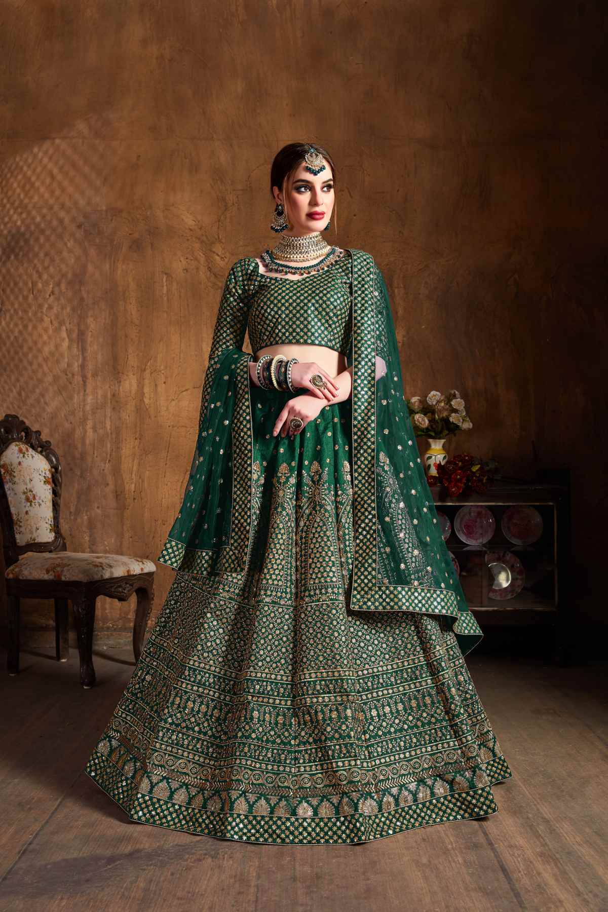 SUDARSHAN SILK'S PARTY WEAR LEHENGA CHOLI CG-1089