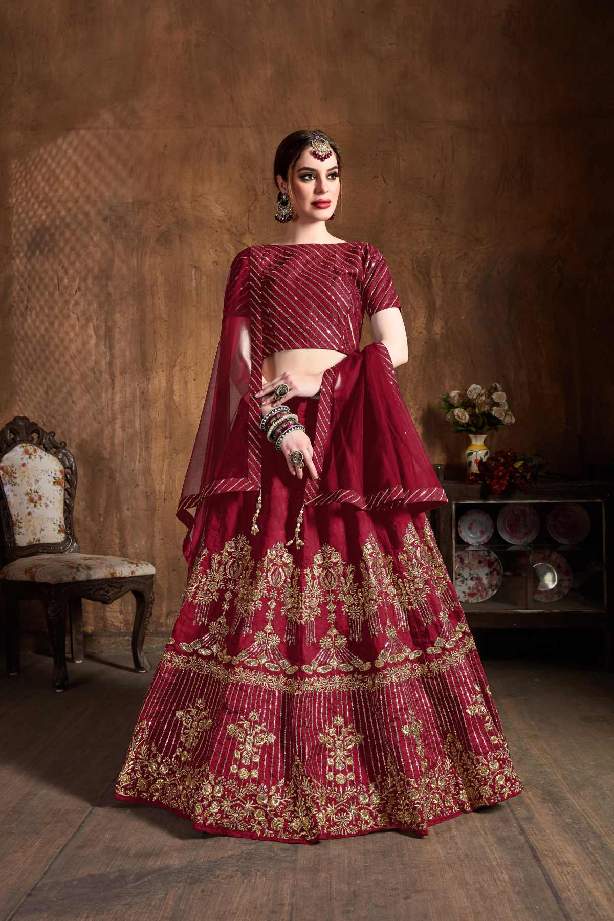 SUDARSHAN SILK'S PARTY WEAR LEHENGA CHOLI CG-1089