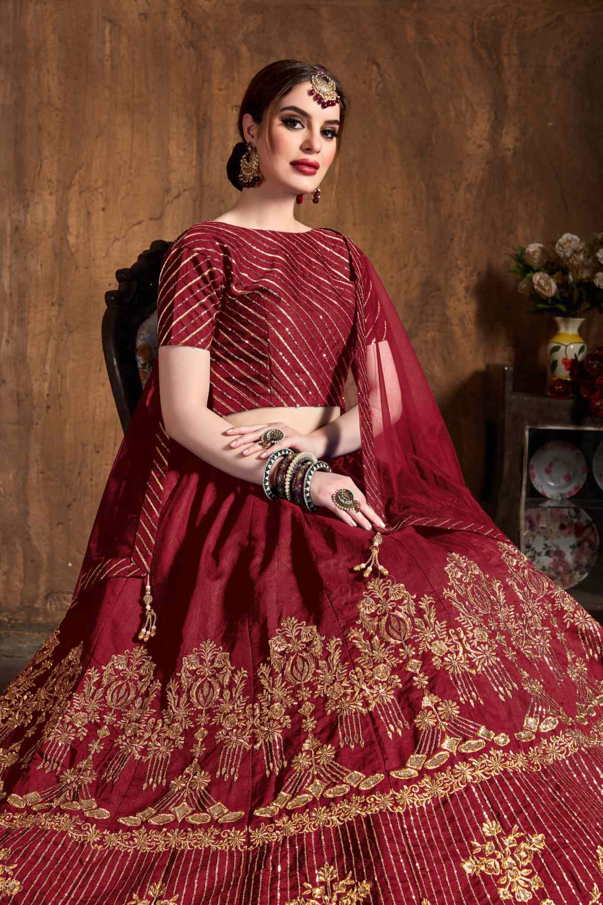 SUDARSHAN SILK'S PARTY WEAR LEHENGA CHOLI CG-1089