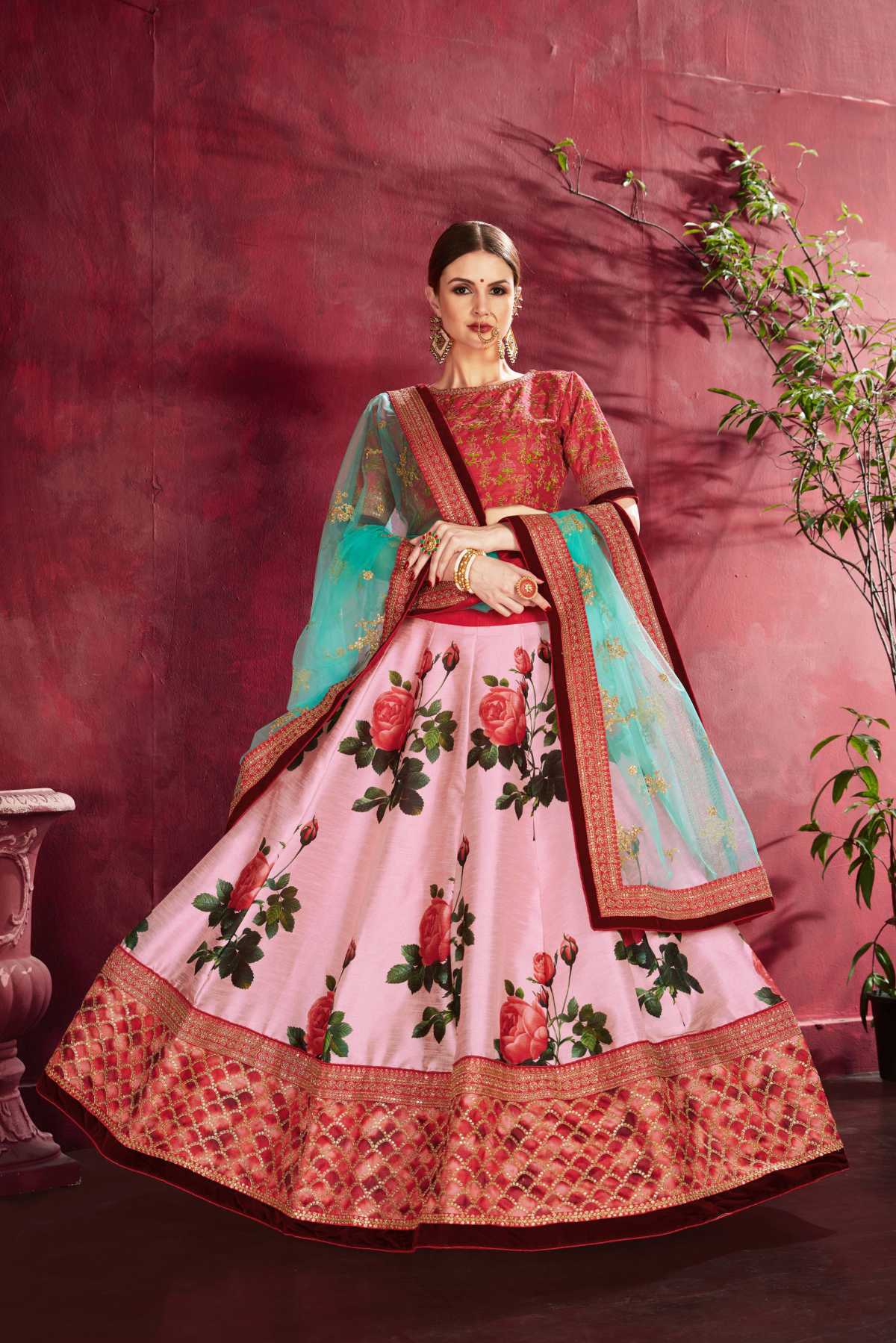 SUDARSHAN SILK'S PARTY WEAR LEHENGA CHOLI CG-1090