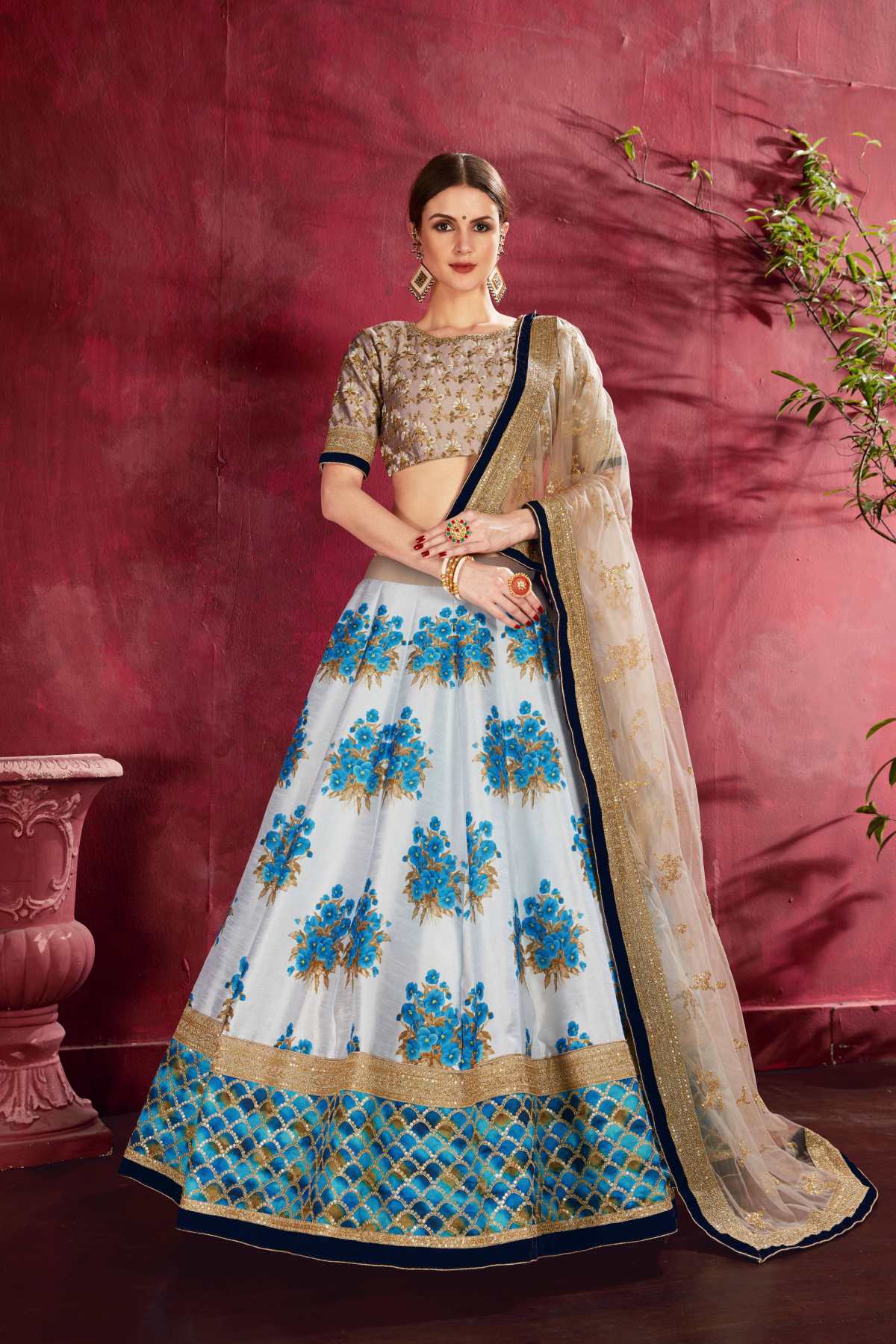 SUDARSHAN SILK'S PARTY WEAR LEHENGA CHOLI CG-1090