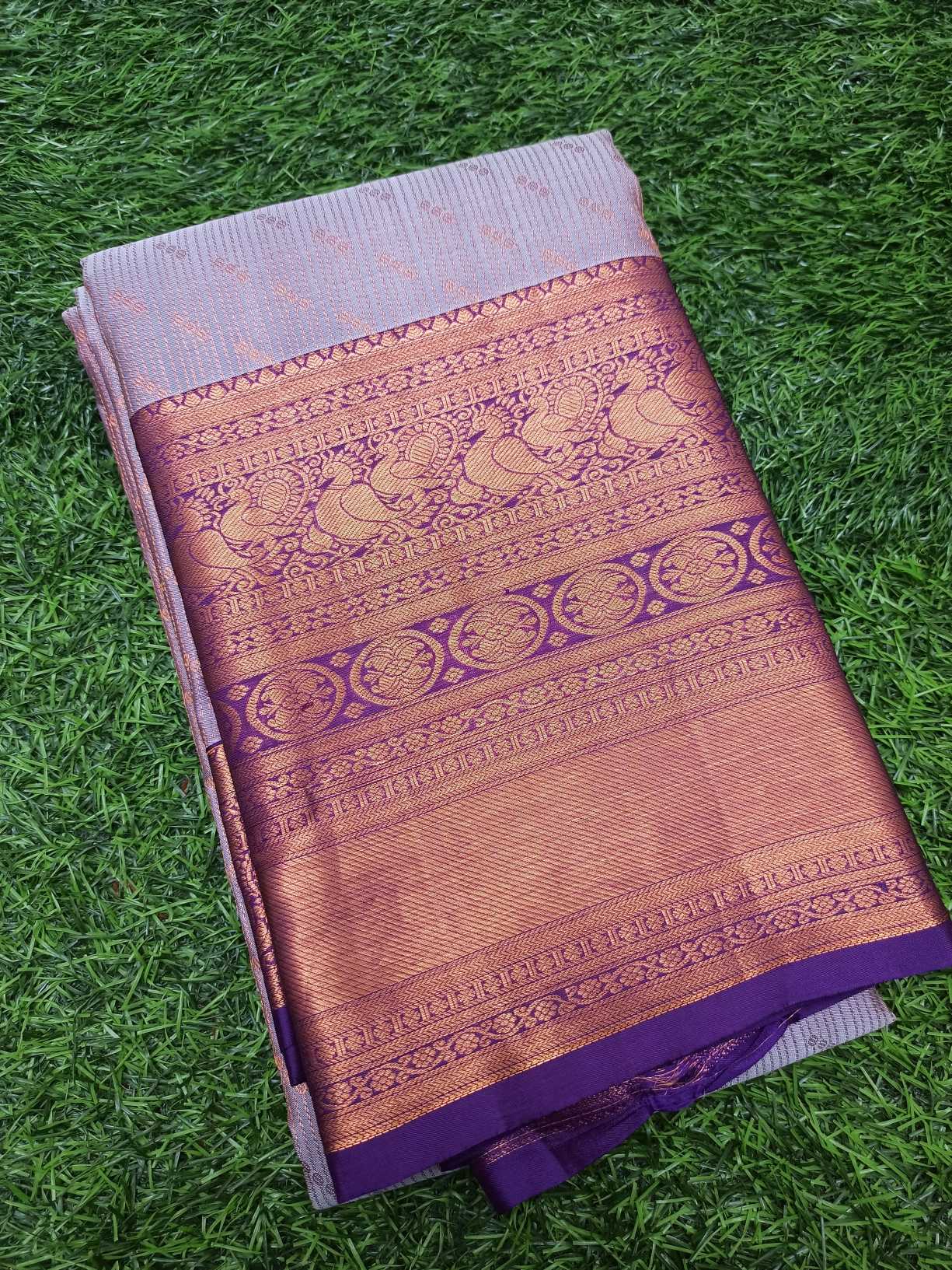 Latest Trendy 100% pure kanchipuram silk saree