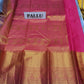 Grey KANCHI Pure silk  Handwoven Wedding Festival Heavy Border Saree