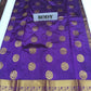 Purple PURE SILK KADIAL, Handwoven Wedding Festival Heavy Border Saree