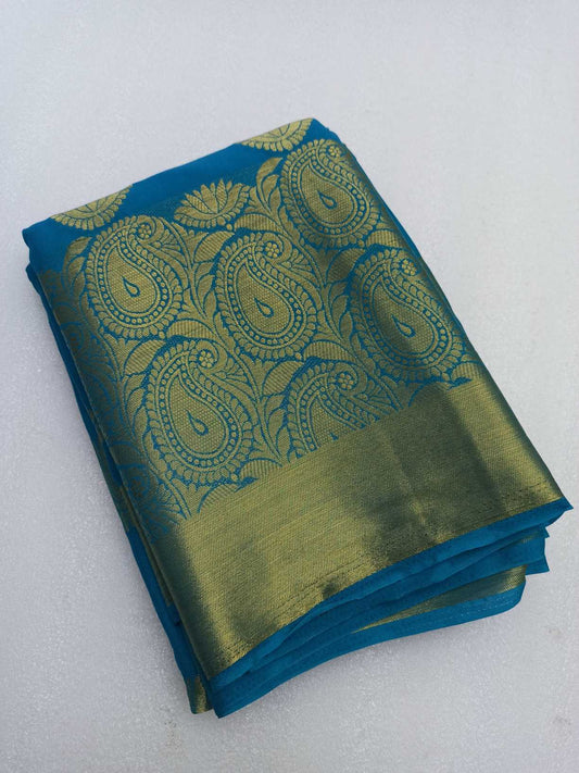 Georgette Silk saree