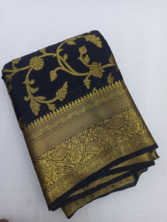 Georgette Silk saree